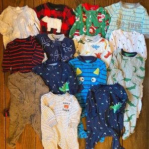Lot of 0-3months Baby Jammies